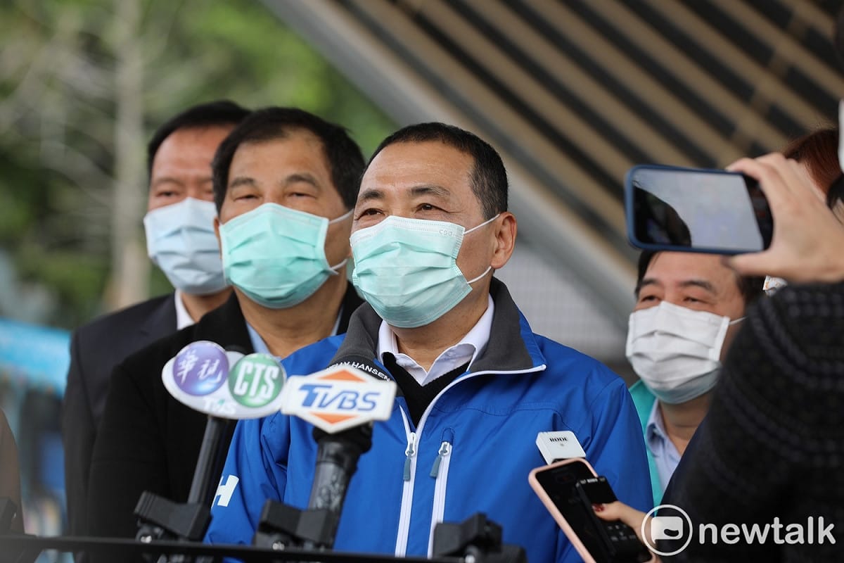 侯友宜說，捍衛民主、人權、新聞自由是普世價值，也是他一貫的立場。 圖：林昀真／攝