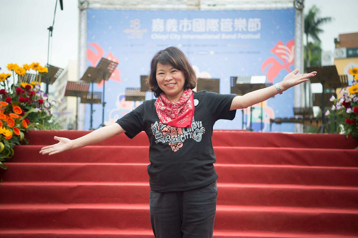 嘉義市長黃敏惠邀請大家來欣賞國際管樂節。 圖：嘉義市政府/提供（資料照）