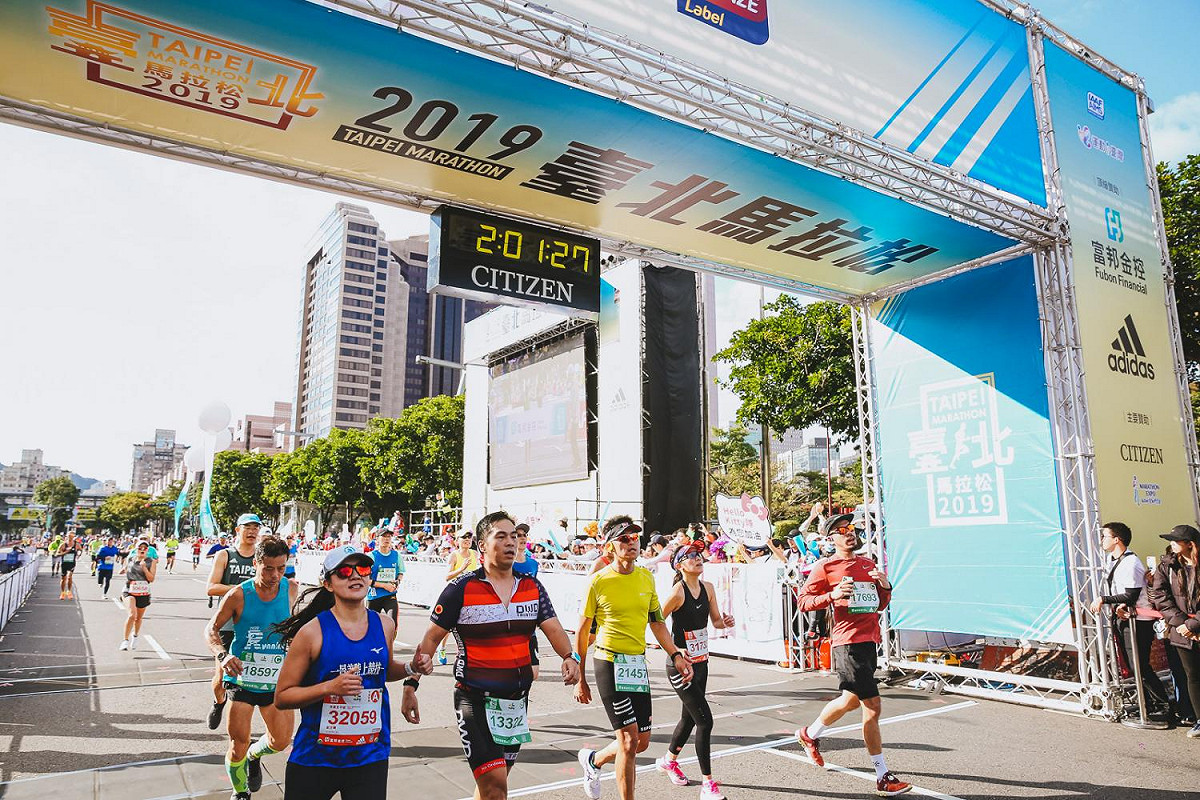 2020台北馬拉松將在週日登場(圖為2019台北馬拉松)。 圖：取自台北馬拉松官網