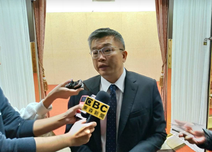 中華職棒大聯盟5個球團推舉立法院副院長蔡其昌擔任職棒會長。 圖:陳佩君/攝