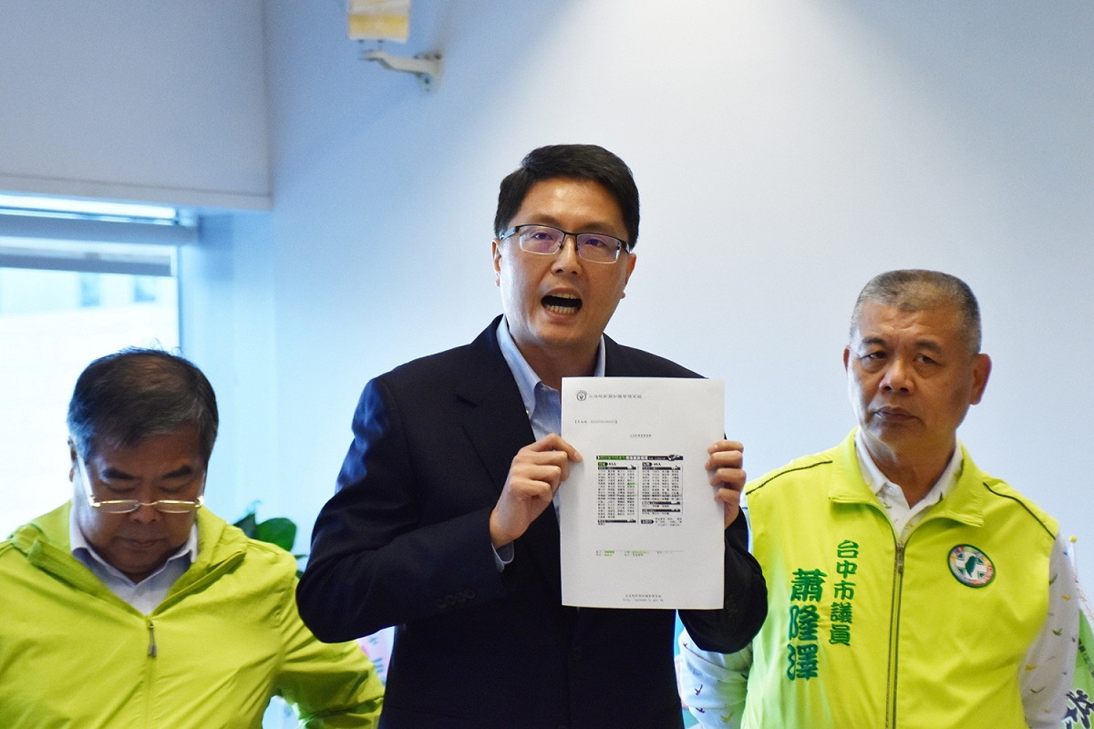 台中市議員林德宇說，盧秀燕投票贊成美牛進口，立法院公報及媒體中都記載得清清楚楚。 民進黨團/提供