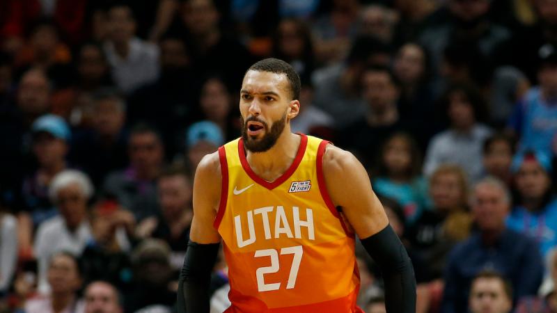 爵士隊Rudy Gobert。 圖／美聯社／達志影像