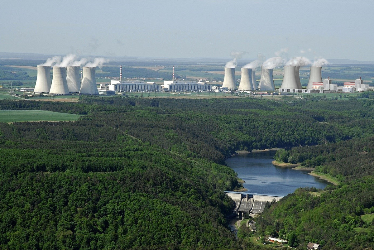 杜克瓦尼核電廠是捷克第一座、也是最大的一座，年發電量大約相當於全國總電能消耗的20%。 圖：翻攝自杜克瓦尼核電廠