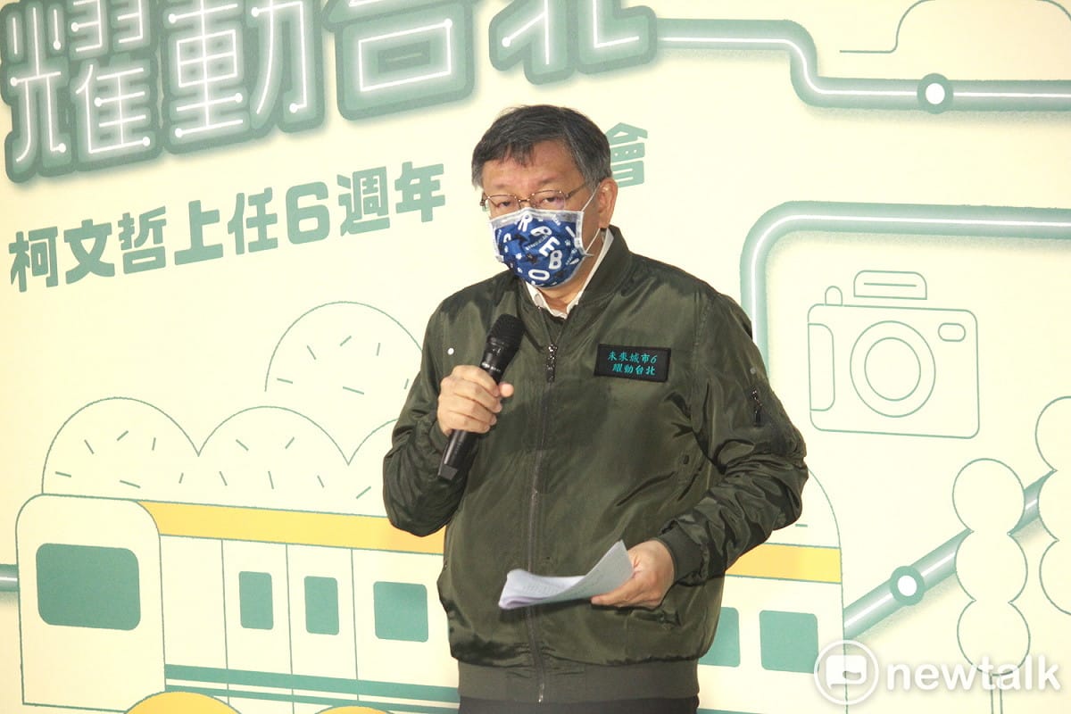 台北市長柯文哲。 圖：周煊惠／攝