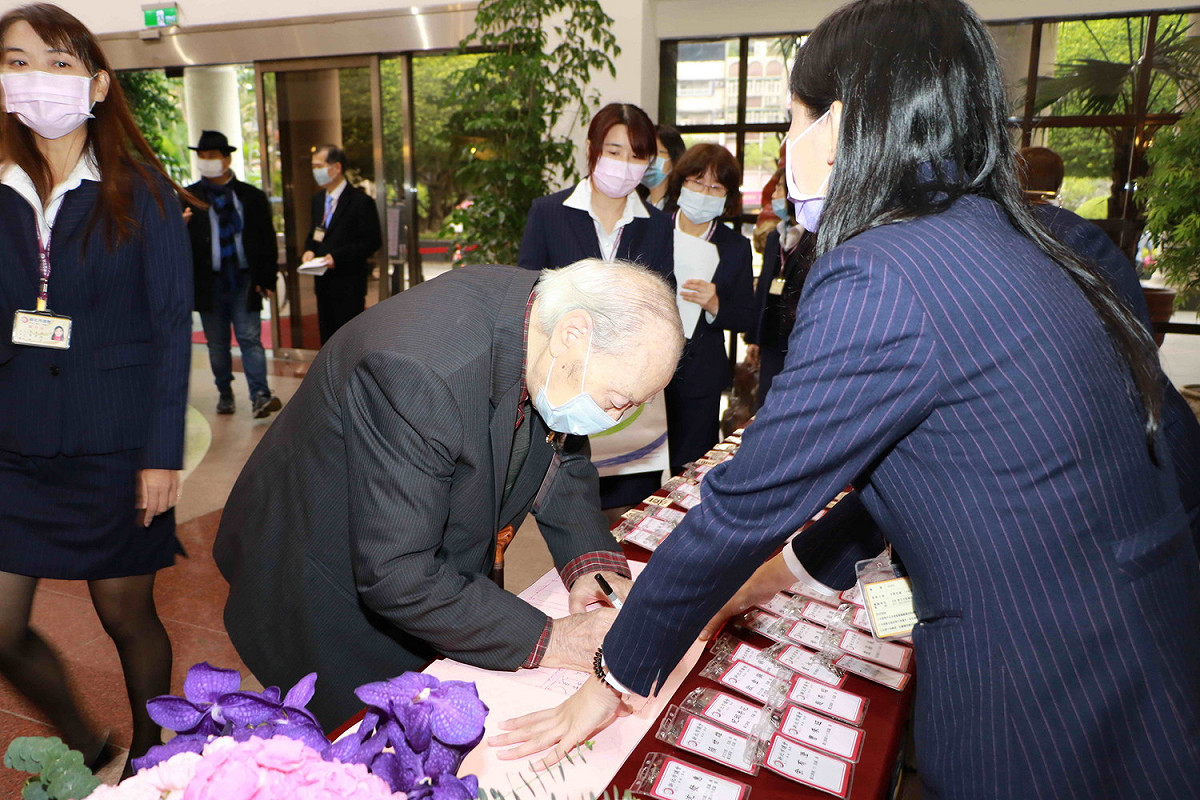 高齡94歲的李樔槦議員。 圖：新北市議會提供