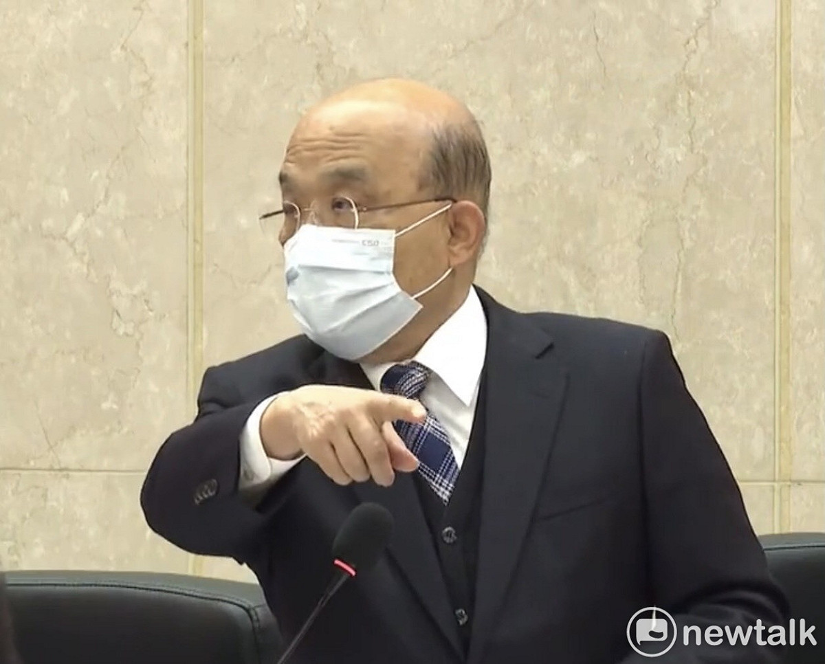 監察院長陳菊今(28)天率領監察委員巡察行政院，行政院長蘇貞昌答覆王美玉監委有關石木欽案時表示，這是內行人的玩法行為。 圖：謝莉慧/攝