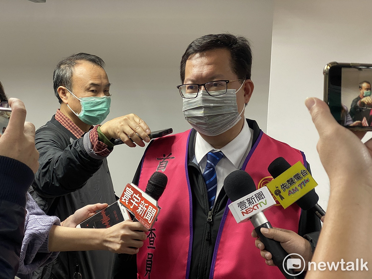 鄭文燦表示，桃園跨年晚會目前規劃採高規格防疫照常舉行，若國內疫情出現重大變化，市府會立即調整。 圖:林昀真/攝