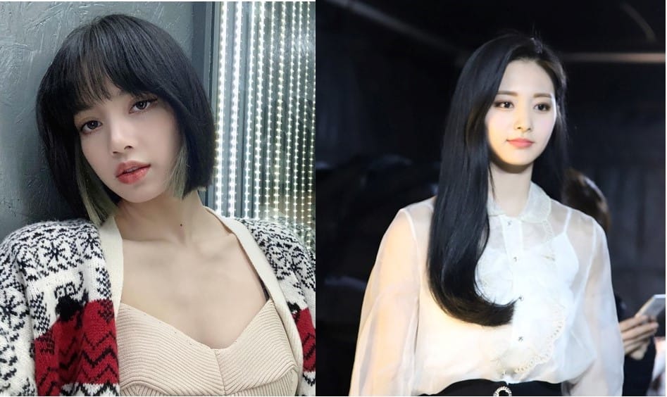 「年度百大美女」評選唯2打入前5名的亞洲臉孔，分別是第4名周子瑜(右)，以及亞軍LISA(左)。 圖：翻攝自LISA IG、TWICE臉書