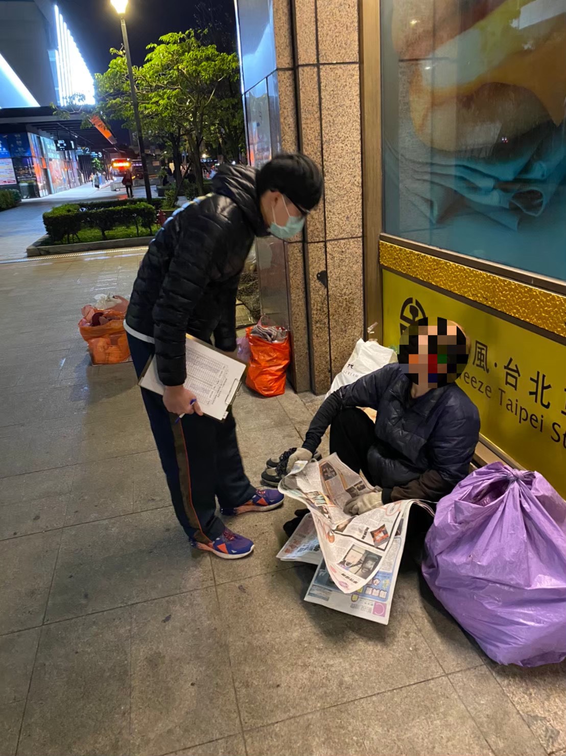 霸王級寒流來襲，北市社會局啟動「酷寒應變專案」。 圖：台北市社會局 / 提供