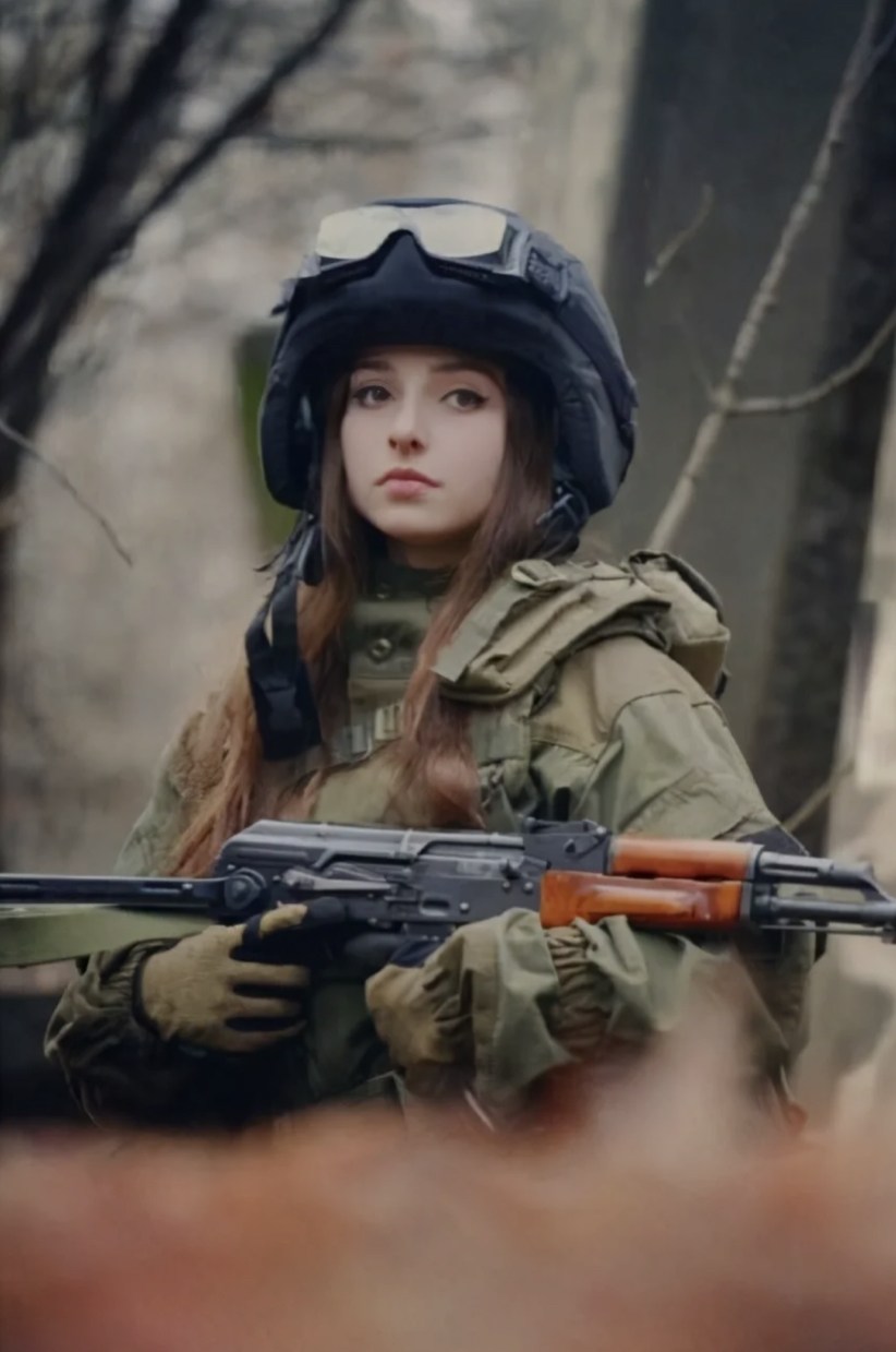 烏克蘭女兵顏值之高，與其基因有關，烏克蘭女性皮膚普遍白皙、吹彈可破的樣子。 圖：翻攝自環球網