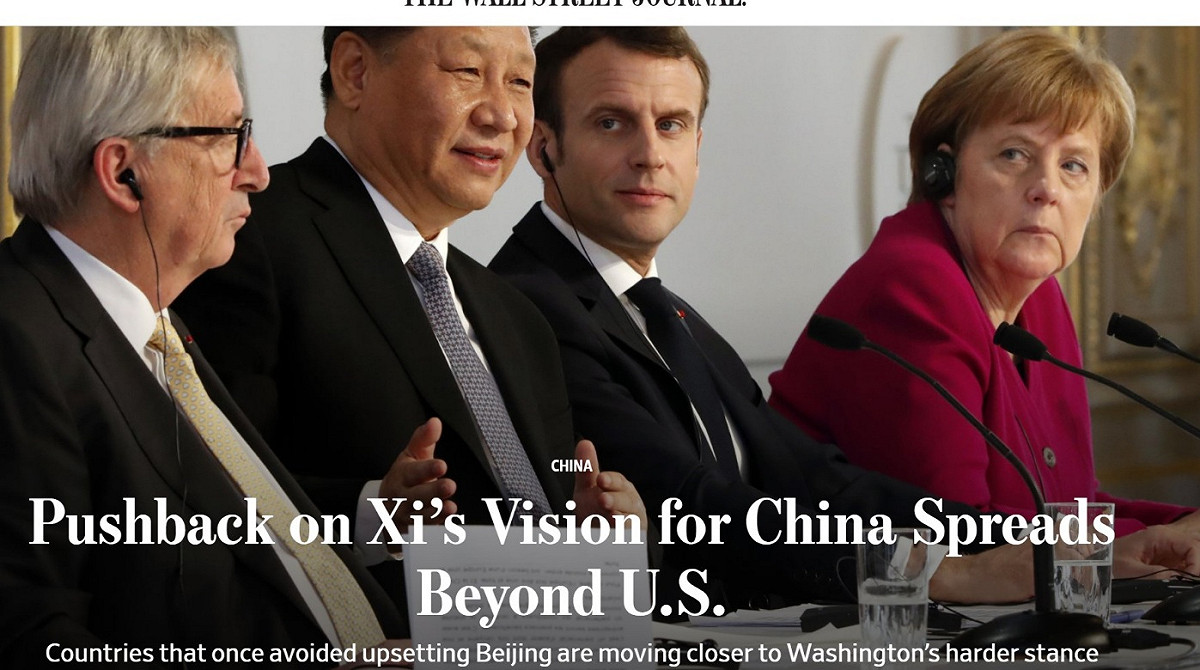 歐中貿易協定已談妥，但美媒揭歐洲多國厭惡戰狼轉向反中。  圖:擷取自臉書