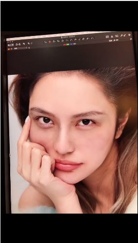 周揚青昨天曬出一組素顏照。 圖：取自周揚輕微博