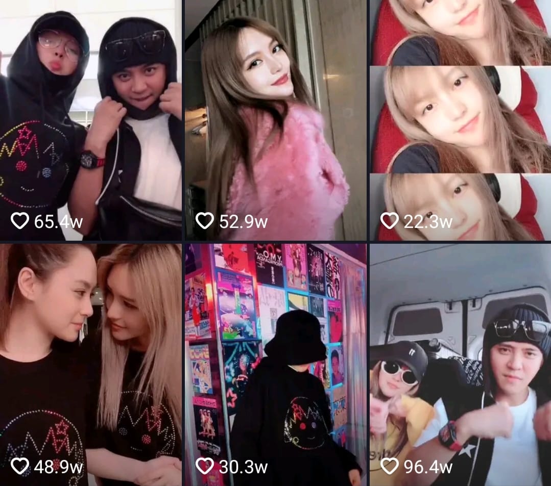 周揚青抖音短視頻依然有羅志祥的痕跡。 圖：翻攝抖音短視頻/周揚青