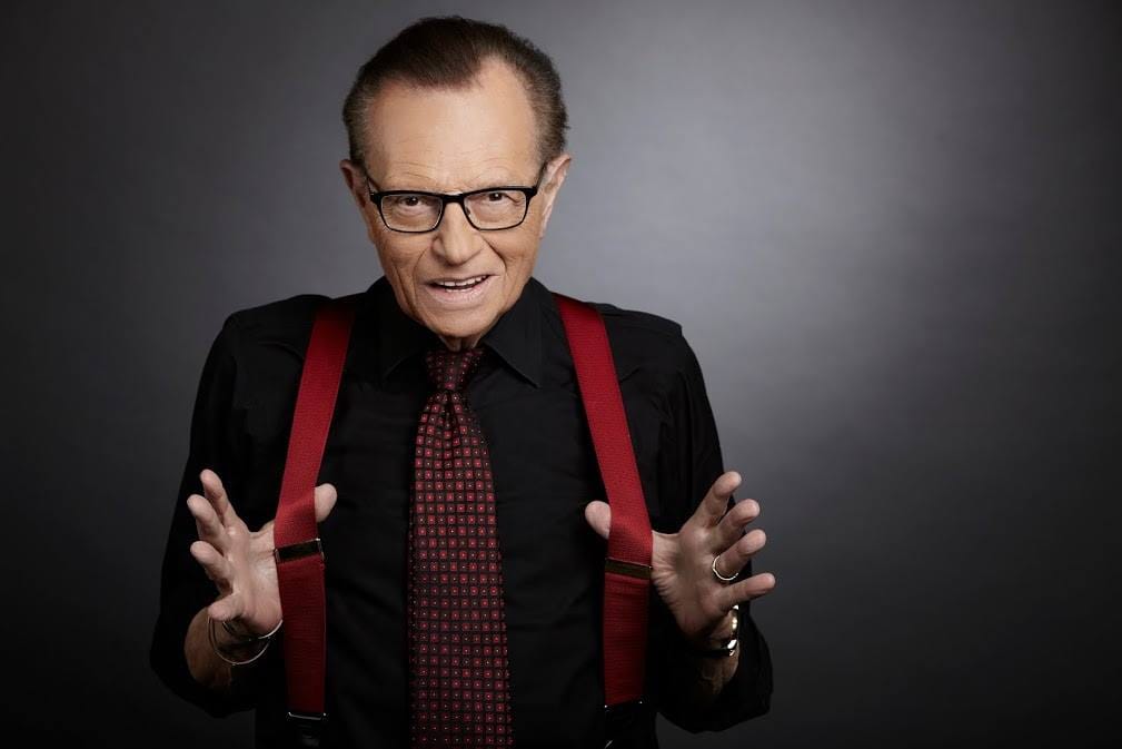 美國知名脫口秀節目主持人賴瑞金（Larry King）確診武漢肺炎，在洛杉磯錫安山醫學中心治療中。（資料照）。 圖：翻攝自賴瑞金臉書