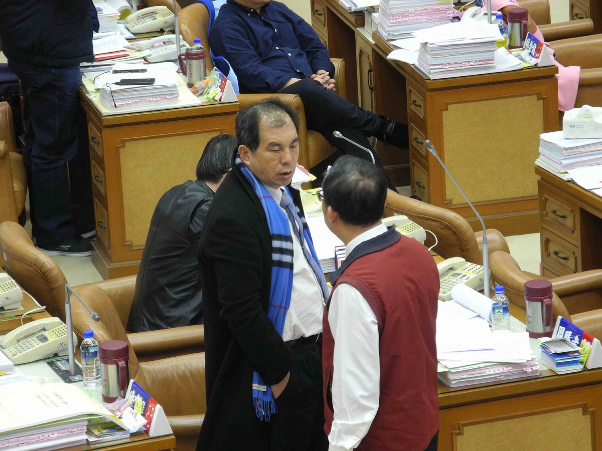 國民黨新北市議會黨團書記長周勝考。 圖：王峻昌／攝