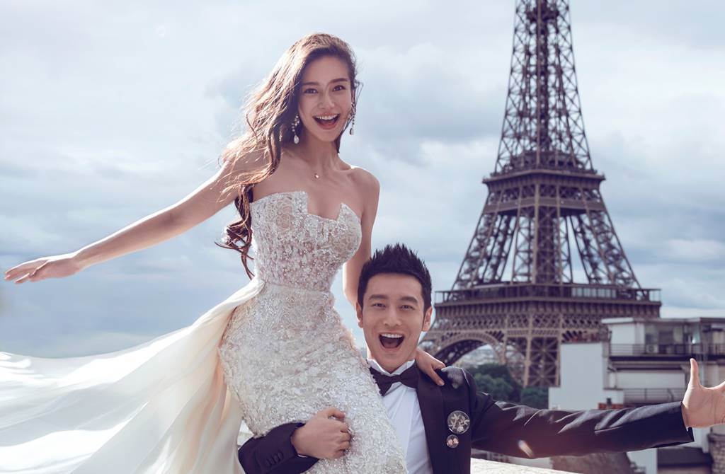 Angelababy和黃曉明結婚多年，關於兩人婚變的傳言卻從沒斷過。 圖：翻攝自黃曉明微博