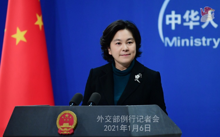 中國外交部發言人華春瑩。 圖：翻攝中國外交部網頁