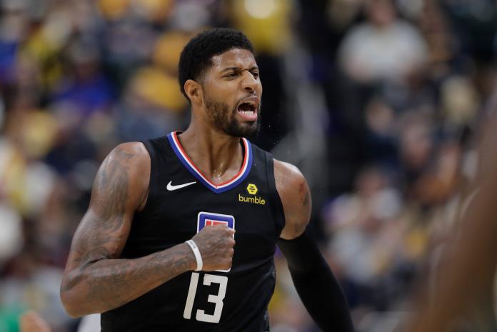 快艇明星前鋒Paul George。 圖／美聯社／達志影像
