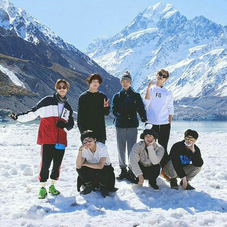 韓國日前降下2021初雪。 圖：翻攝自BTS推特(示意圖)
