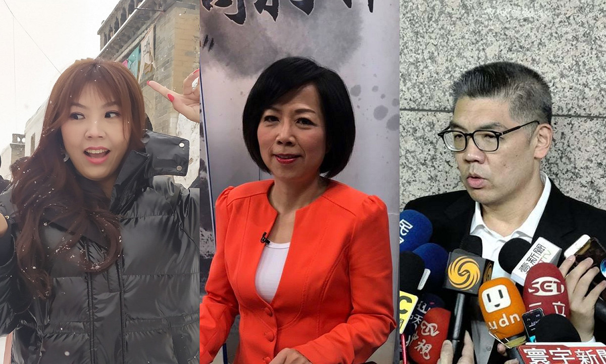 劉樂妍、黃智賢、連勝文（由左至右）.....現在輪到誰該先去注射「愛祖國」疫苗？ 圖：新頭殼合成（劉樂妍臉書／資料照）