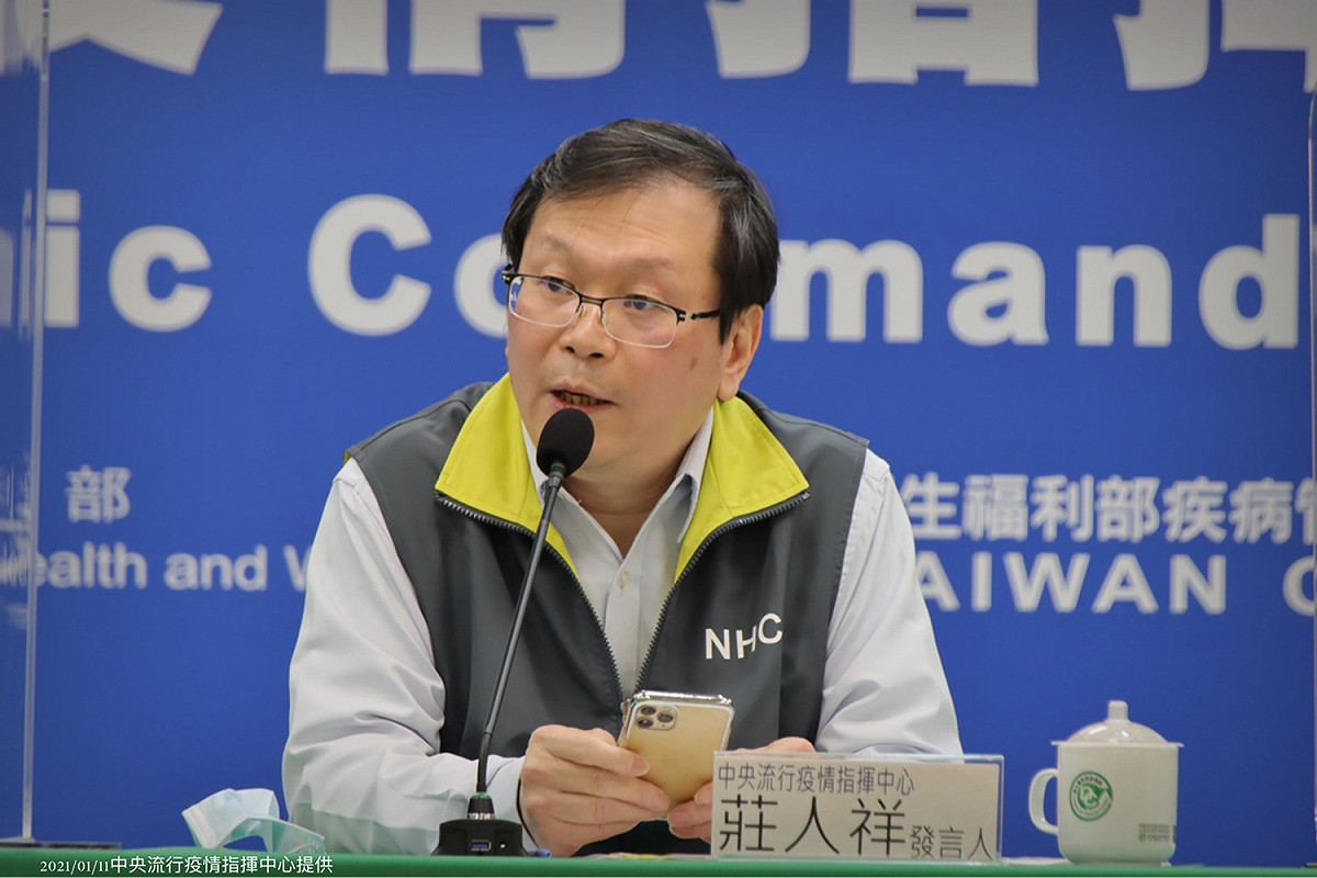 指揮中心發言人莊人祥。 圖：中央流行疫情指揮中心/提供