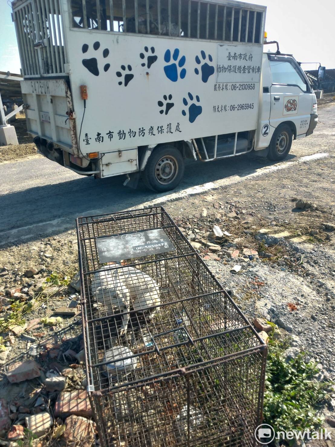 台南市北門區日前傳出疑似流浪犬攻擊92歲阿嬤事件，市政府農業局動物防疫保護處於案發後立即聯繫里長釐清發生原因，並派員前往加強管制捕捉流浪犬。 圖：台南市政府提供