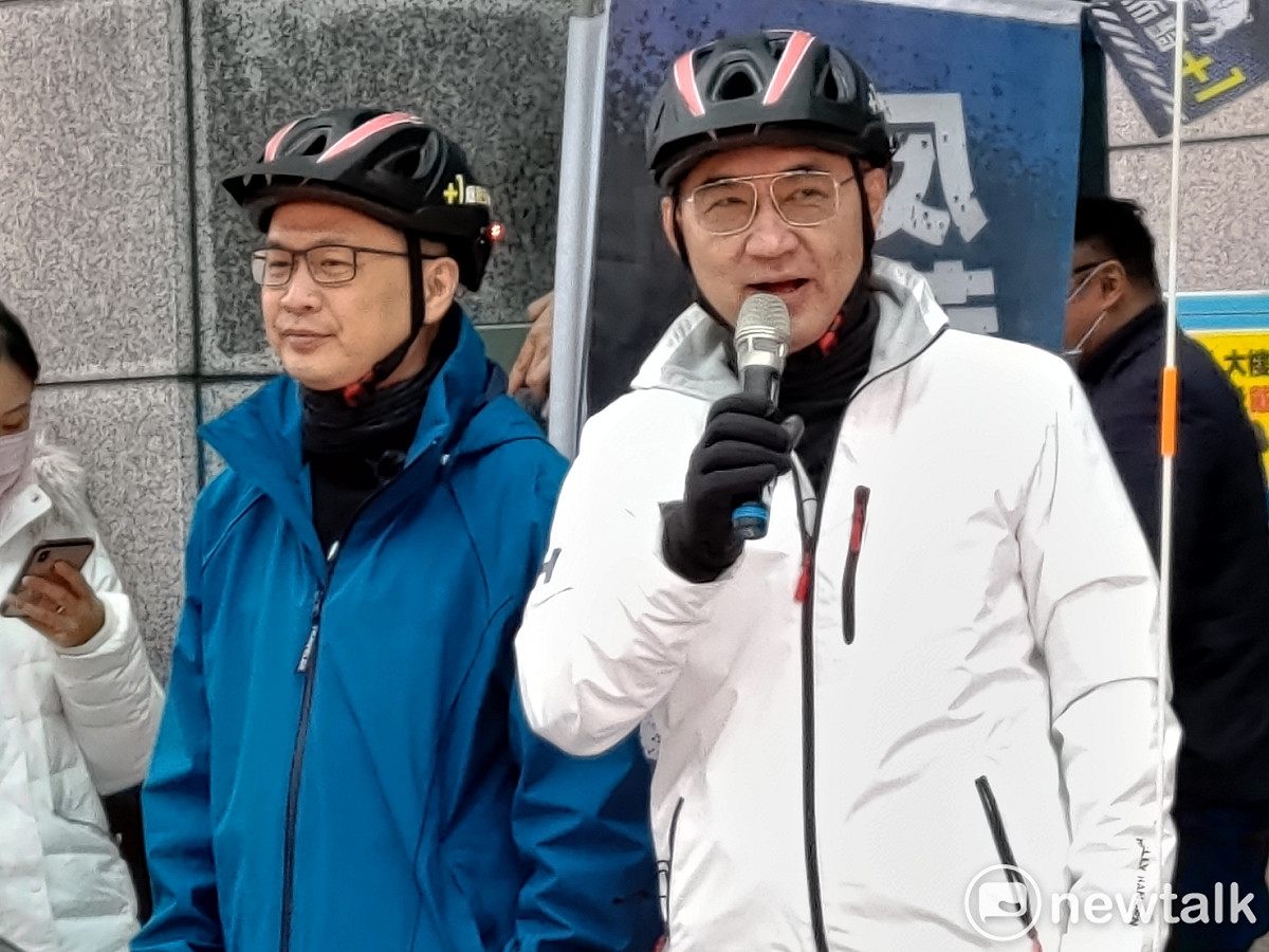 國民黨主席江啟臣（圖右）傳有意找連勝文擔任國民黨秘書長，但已遭連營否認。 圖：黃建豪/攝