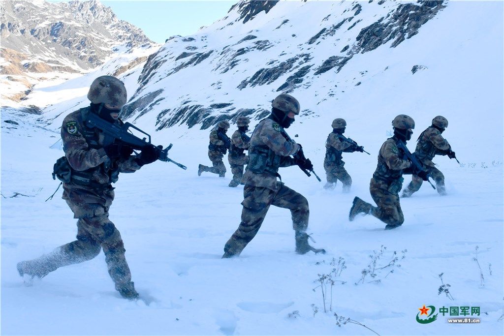 中國人民解放軍近日已從拉達克東部對峙地區後撤至少1萬名士兵。圖為共軍西藏軍區駐軍。 圖：取自解放軍網網頁81.cn