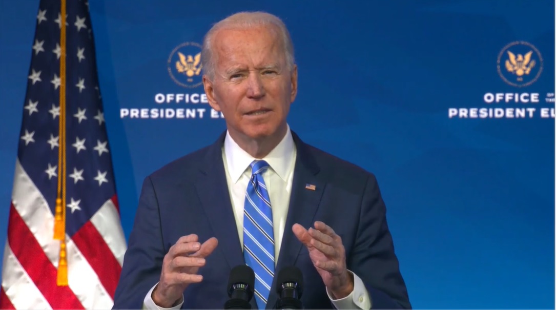 美國總統當選人拜登（Joe Biden）。 圖：翻攝自Joe Biden臉書