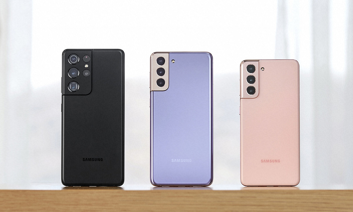 三星推出最新Galaxy S21系列機款，包含Galaxy S21、S21+、Ultra三種機型。 圖：翻攝自三星官網