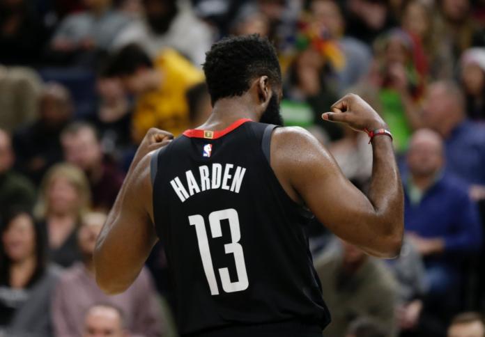 休士頓火箭MVP後衛James Harden。 圖／美聯社／達志影像