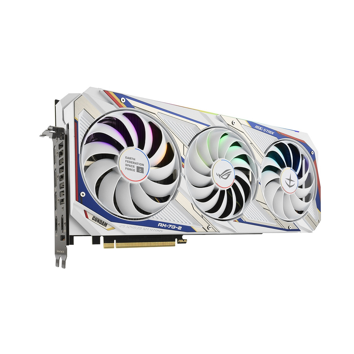 ROG Strix RTX 3080 O10G GUNDAM顯示卡獨步全球開賣。 圖：ASUS/提供