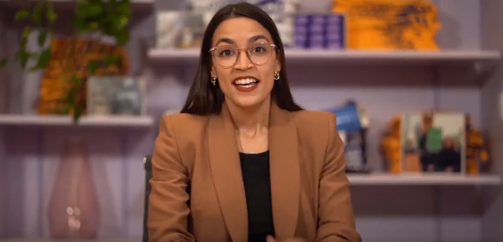 民主黨籍紐約州聯邦眾議員歐卡西歐─寇提茲（Alexandria Ocasio-Cortez，AOC） 圖:翻攝自歐卡西歐─寇提茲推特