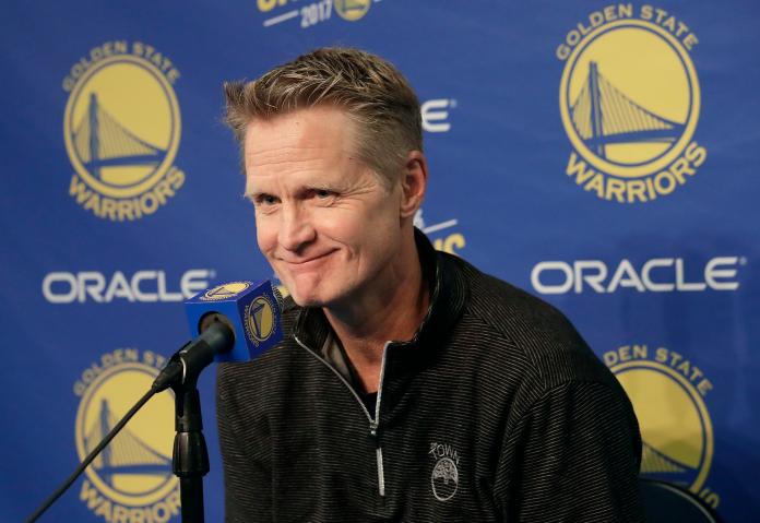 勇士總教練Steve Kerr。 圖／美聯社／達志影像