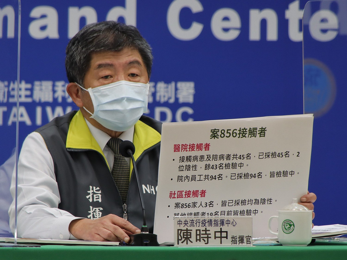 陳時中談本起院內感染關鍵日1月10號，他還原現場，重建時間序，並強調案838採檢後就被隔離了，沒有回到醫院上班。 圖：中央流行疫情指揮中心/提供