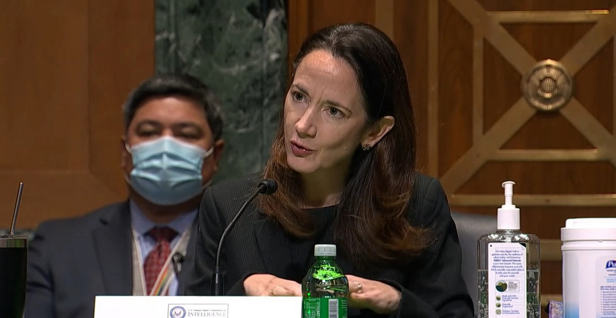 美國國家情報總監海恩斯（Avril Haines）。 圖：翻攝推特影片