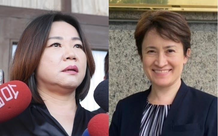 國民黨立委馬文君、駐美代表蕭美琴。 圖：新頭殼資料照、駐美代表處提供