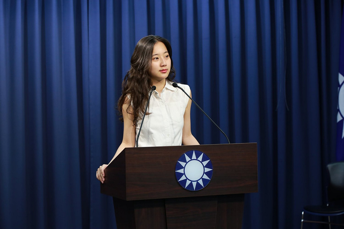 國民黨發言人洪于茜。 圖：擷取自國民黨發言人臉書