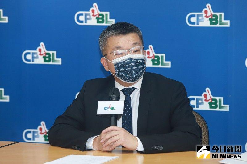 中職會長蔡其昌。 圖：葉政勳／攝