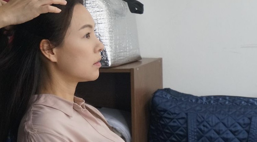 陳諭因要開拍新電影做了新冠檢測，卻意外被確診為新冠肺炎。 圖：翻攝自陳諭IG