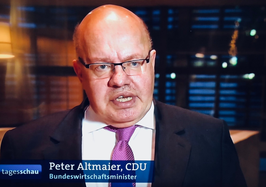 德國經濟部長阿特麥爾（Peter Altmaier） 圖 : 翻攝自 BMWi Bund twitter