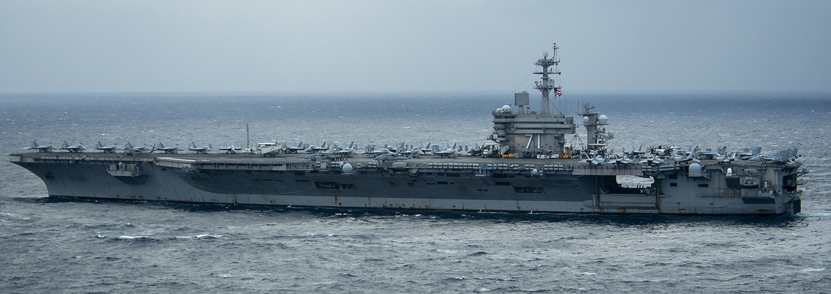 西奧多．羅斯福號航空母艦（CVN 71）。 圖：取自美軍印太司令部（U.S.Indo-Pacific Command）官網（資料照）