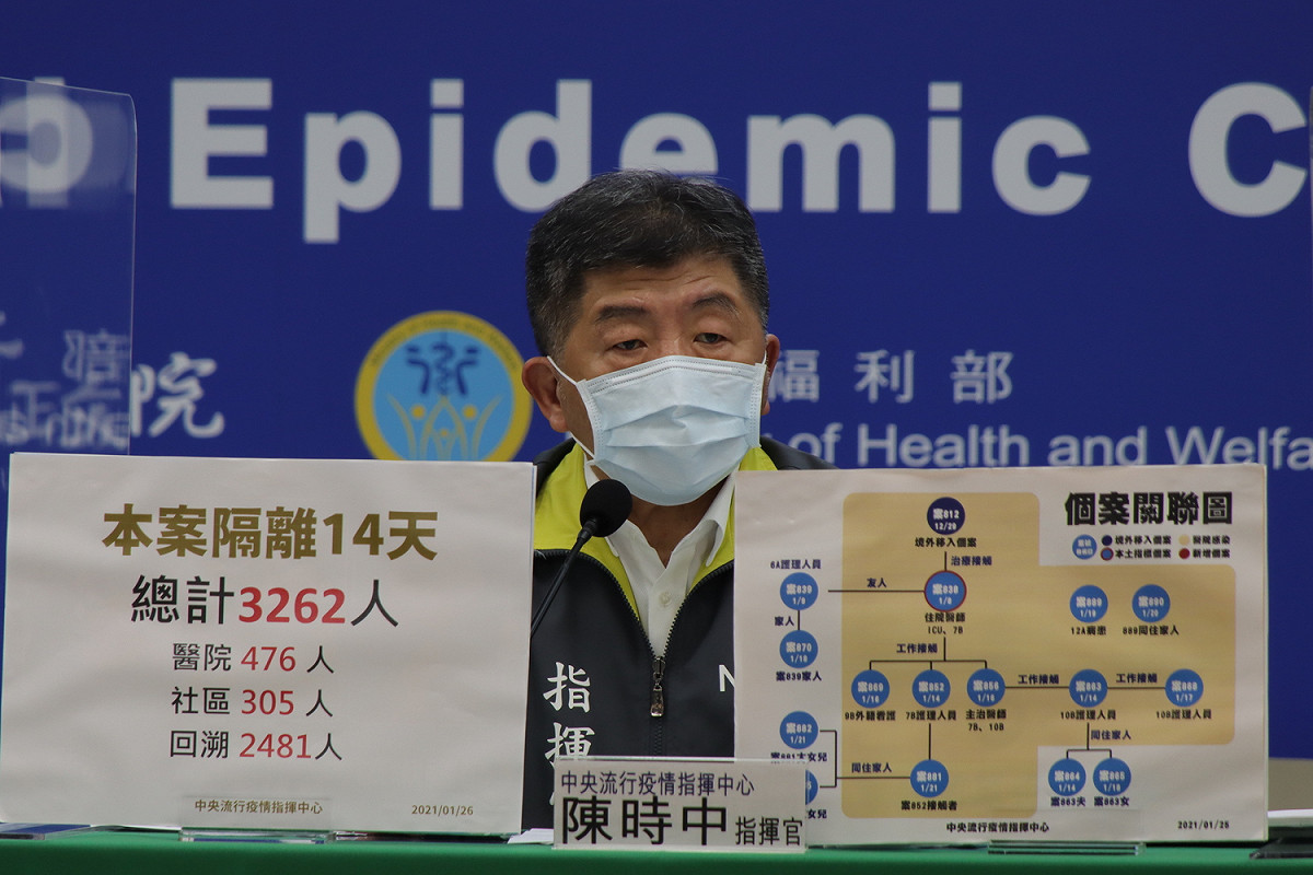部桃至今已匡列3262人，指揮官陳時中首度坦言工作狀況非常辛苦。 圖：中央流行疫情指揮中心/提供