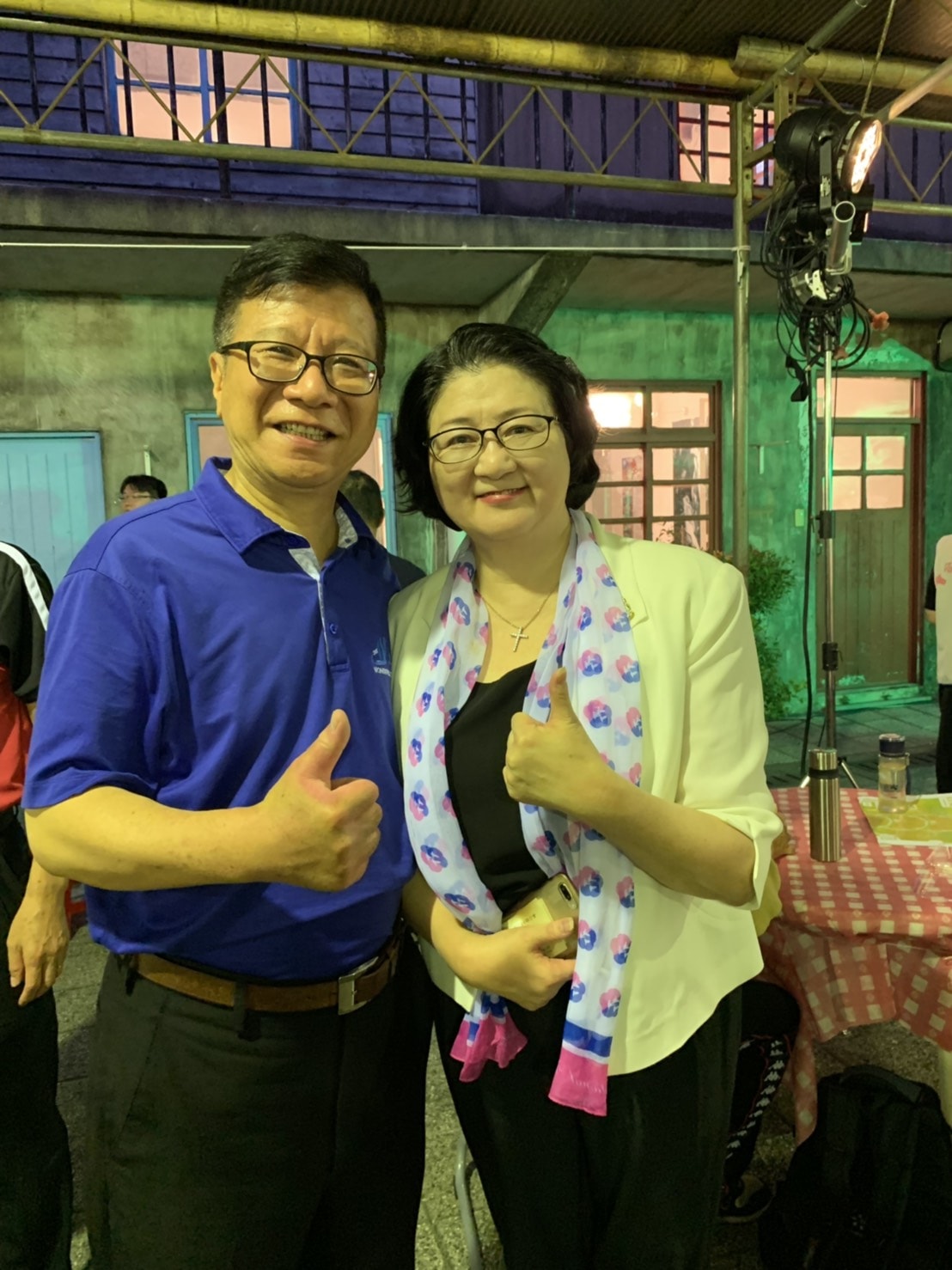 新黨市議員潘懷宗(左) 圖:擷取自臉書