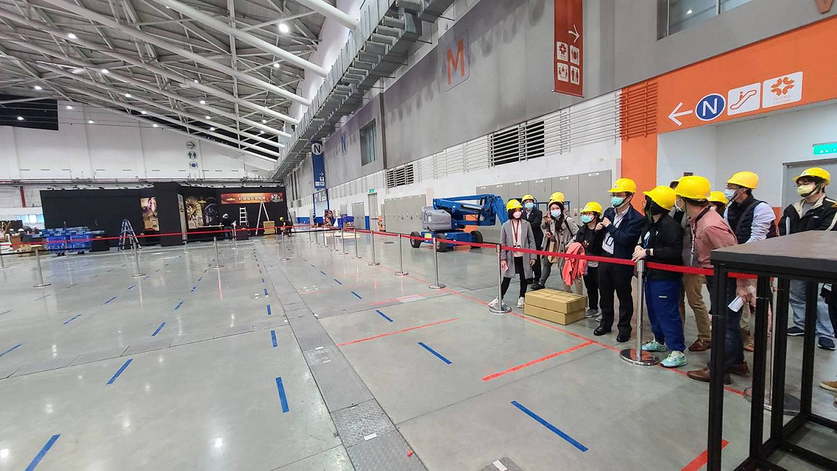 2021台北電玩展增設兩大防疫排隊區，同時段容留人數較往年減少3成以上 圖：主辦單位/提供