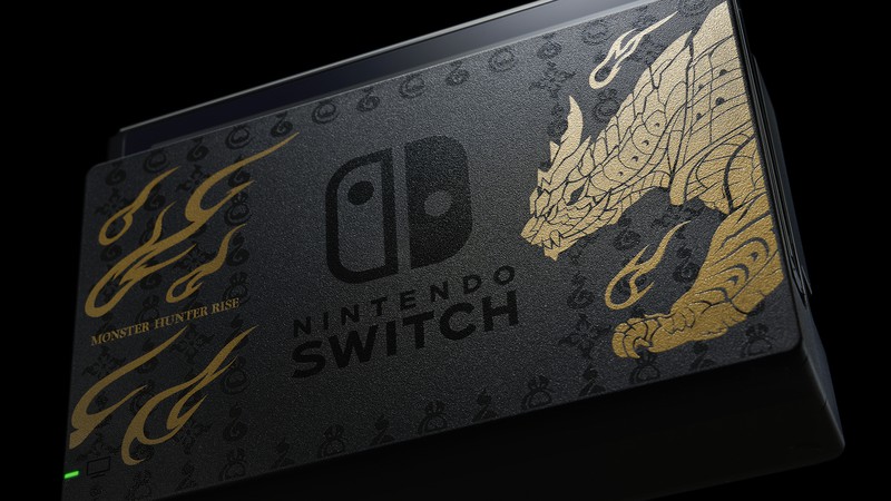 任天堂宣布推出「Nintendo Switch MONSTER HUNTER RISE」特別版主機。 圖：翻攝自官網