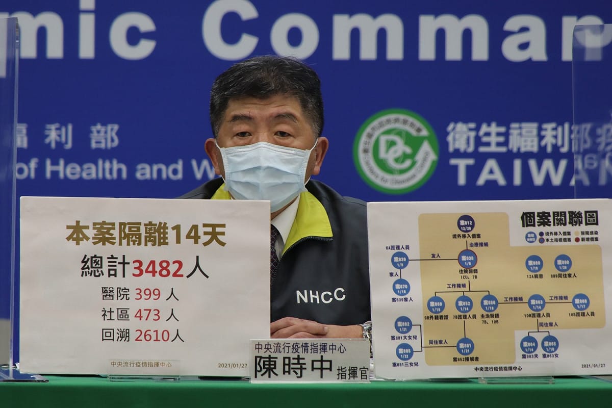 中央流行疫情指揮中心指揮官陳時中。 圖： 中央流行疫情指揮中心/提供