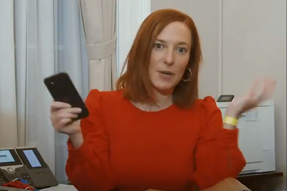 白宮發言人莎琪（Jen Psaki） 圖：翻攝白宮Twitter影片