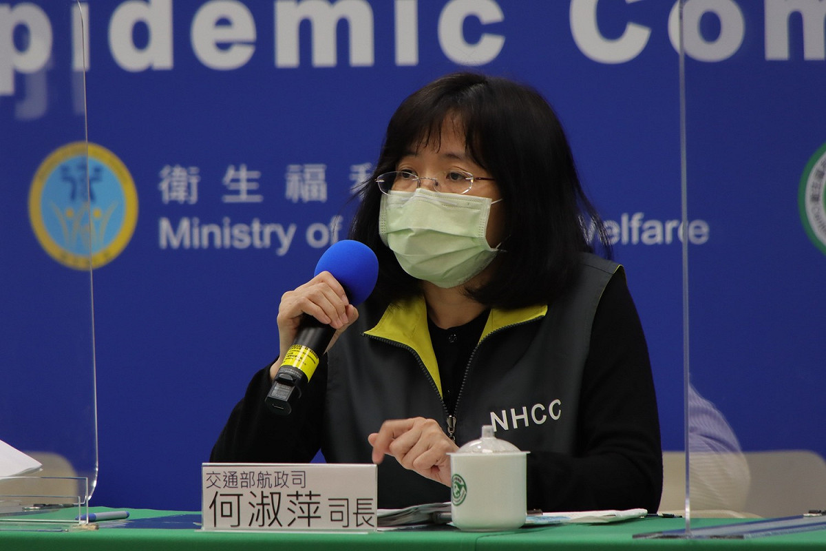 交通部航政司司長何淑萍。 圖：中央流行疫情指揮中心/提供