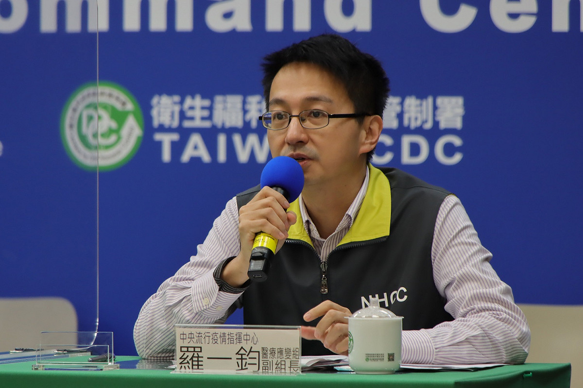 醫療應變組副組長羅一鈞回應，往後外送人員去醫院送餐，初步的想法可能會規畫動線或是特別取餐區。 圖：指揮中心／提供